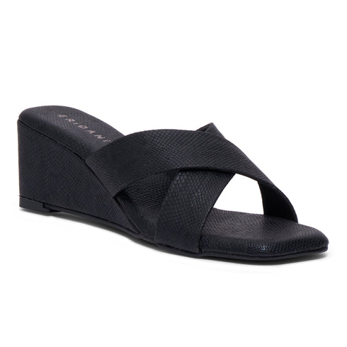 Joan Criss-Cross Textured Wedges
